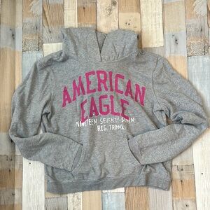 American Eagle Outfitters Gray Hoodie for Women